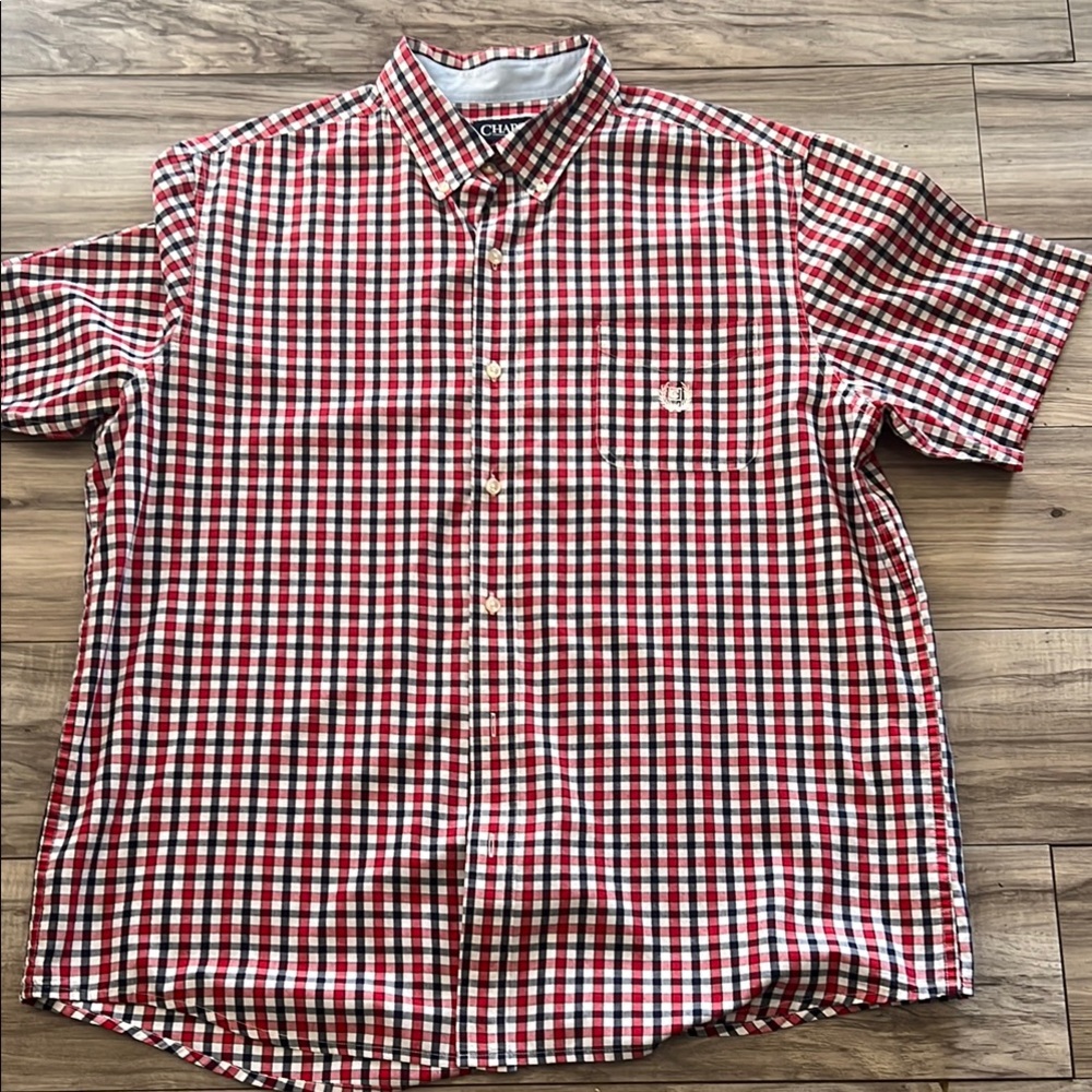 Chaps Red Checkered Men's Shirt